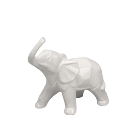 Elefantino bianco 17x14 Cm